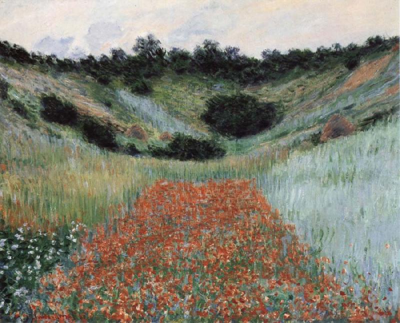 Claude Monet Poppy Field in a Hollow near Giverny oil painting image